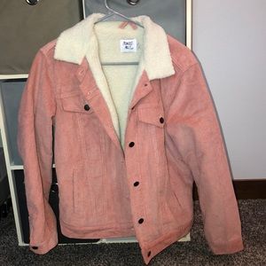 Princess Polly Pink Corduroy Jacket